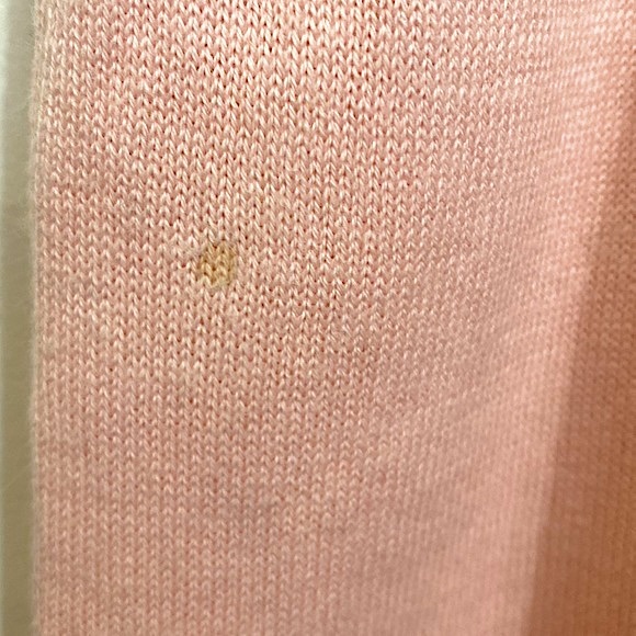 Boston Proper Baby Pink Ribbed Knit Short Sleeve Scoop Neck Chic Top Size Small - Picture 10 of 10